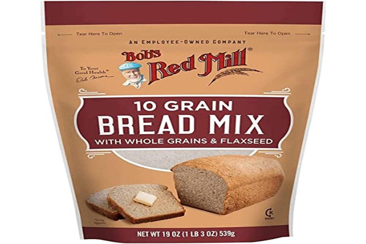 10 Grain Bread Mix with Whole Grains & Flaxseed, 19 oz (539 g), Bobs Red Mill