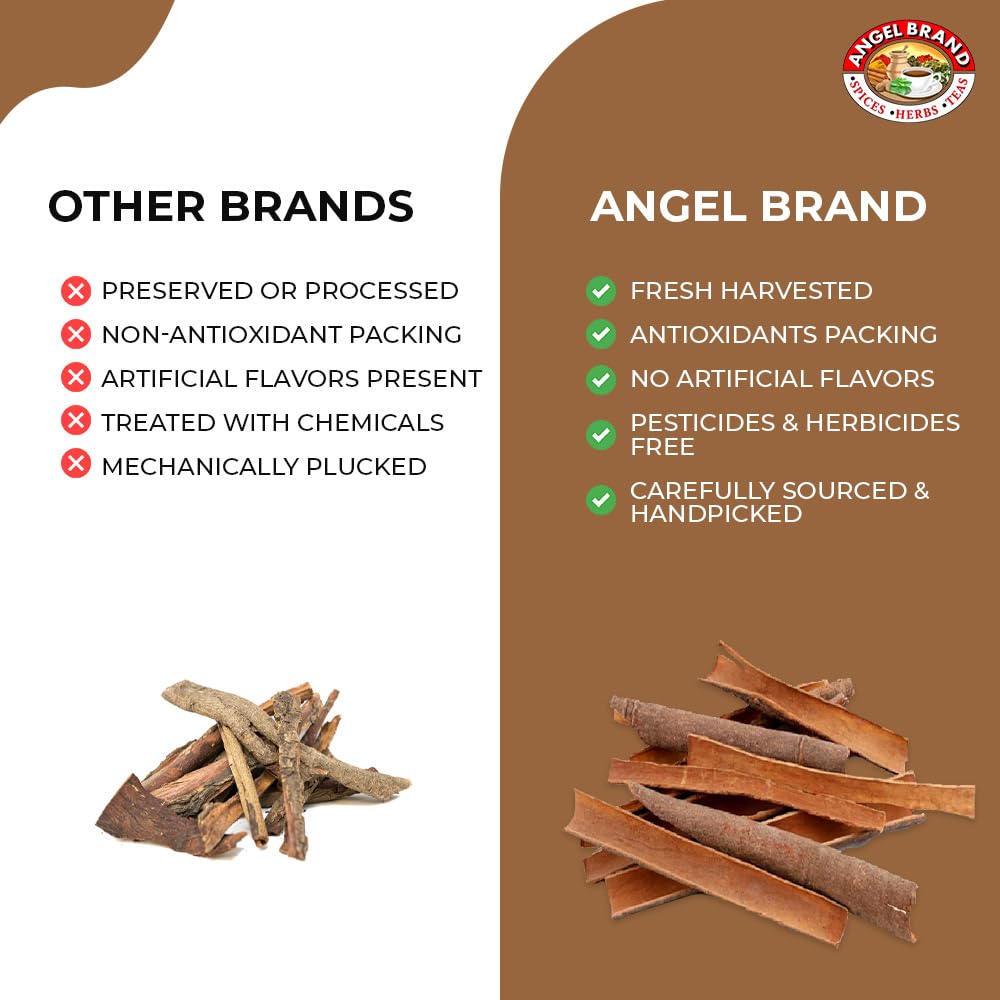 "Angel Brand Mauby Bark – 0.75 Oz Pouch Pack Of 3 – Authentic Mauby Bark For Tea, Infusions, And Traditional Beverages."