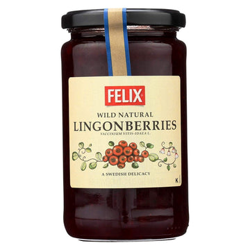 Felix Wild Lingonberries Spread - 14.5 Ounce (Pack of 8) - Delicious Fruit Spread, Perfect for Toast and Desserts