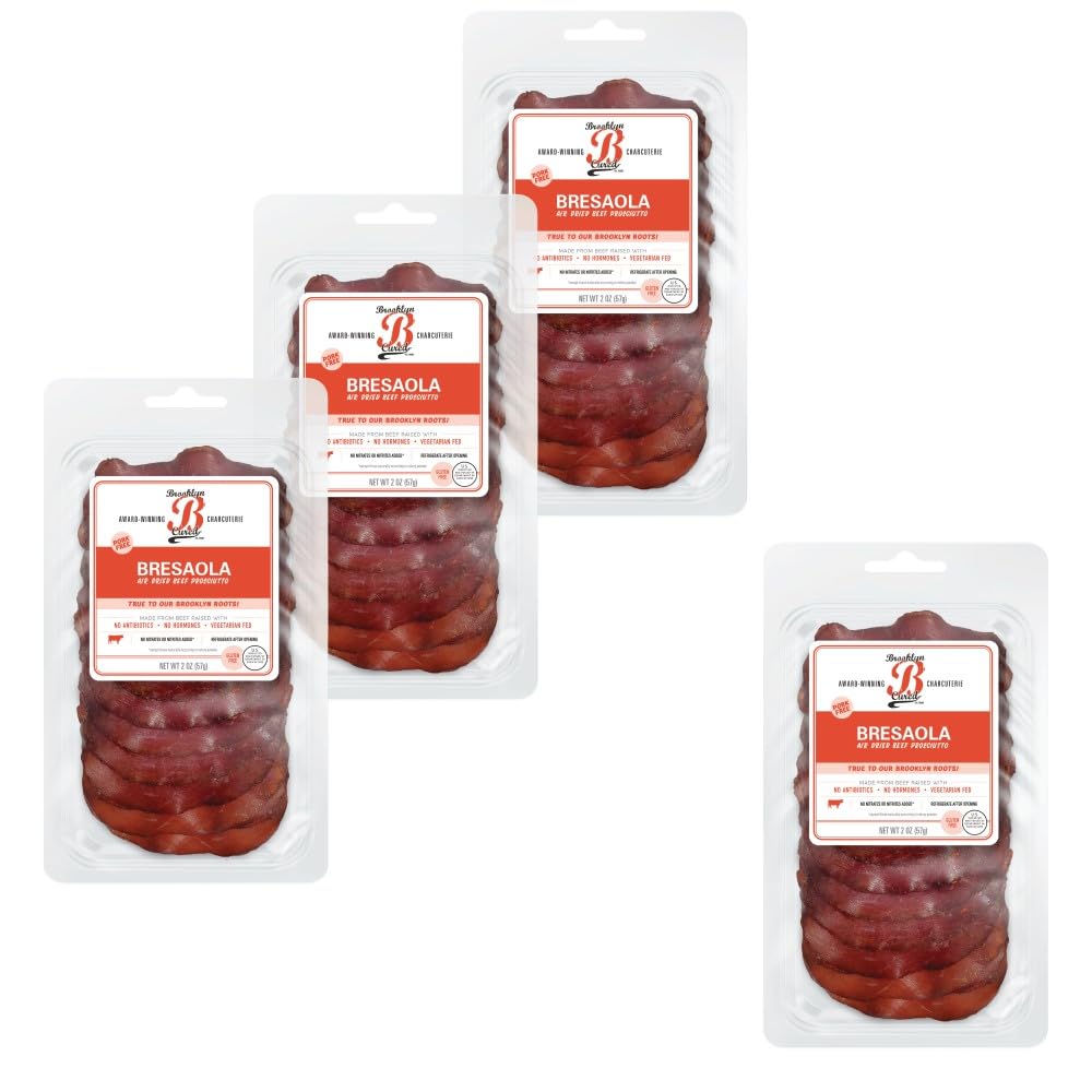 Brooklyn Cured Bresaola Sliced, 2 oz, 4 Pack