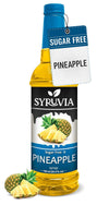 Syruvia Sugar Free Pineapple Syrup - Premium Flavoring for Tea, Beverages, Desserts, Ice Cream, and Cocktails - Kosher, Gluten F