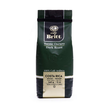Caf Britt - Costa Rican Dark Roast Coffee (12 oz.) (3-Pack) - Ground, Arabica Coffee, Kosher, Gluten Free, 100% Gourmet & Dark