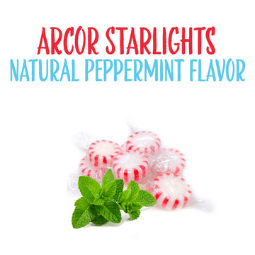 Arcor Starlight Peppermint | 2 Pound Bag, About 180 Pieces | Hard Candy Mints Bulk
