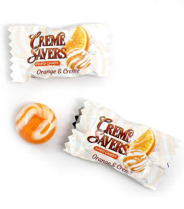 Creamy Delight Hard Candy - Original Strawberry & Orange Cream, 2-Pack, Individually Wrapped, Classic Sweet Treats by Generic
