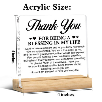 Thank You Gifts For Women Men Friends Mom, Religious Gift Friendship Present Thanksgiving Day Gifts For Family Member, Thank You