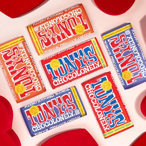 Tonys Chocolonely - Top 3 Milk Chocolate Bundle - Belgium Chocolate Bar, No Artificial Flavoring, Made From Fairtrade & B Corp