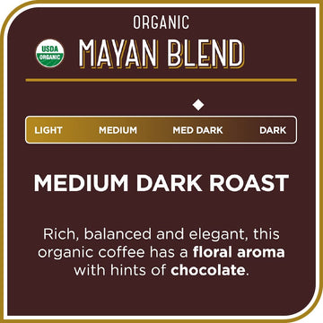 Don Francisco'S Organic Mayan Blend Medium-Dark Roast Coffee Pods - 100 Count - Recyclable Single-Serve Coffee Pods, Compatible