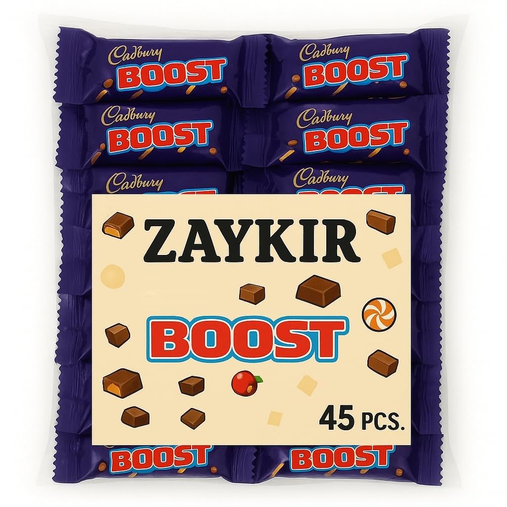 Cadbary Dark Chocolate Bars Bulk Bulky Bag Candy For Parties & Gifts (Bosst - 45Pc)