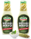 Wasabi O Spicy Mayonnaise - Premium Mayo Cream With Real Wasabi, Fat Free, Healthy, Vegan Japanese Mayonnaise Sauce For Dressing