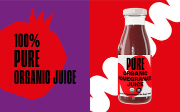 Pure Pomegranate Juice, 8.4 Ounce Bottle (Pack of 12), Cold Pressed Organic Juice, Non-GMO, No Sugar Added, Not from Concentrate