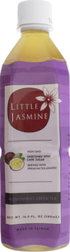 Little Jasmine Passion Fruit Flavored Green Tea, Sweetened with Cane Sugar, Ready to Drink, Non GMO, 16.9 Fluid Ounces (Pack Of