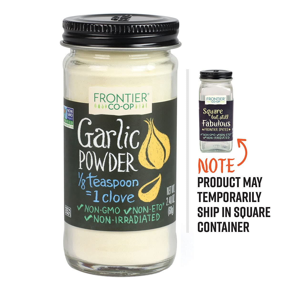 Frontier Garlic Powder, 2.4-Ounce Bottle