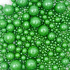 Gevog 1 Bottle Green Pearls Sprinkles Mixing Edible Cake Cupcake Sprinkles for Wedding Valentines Party Baking Cupcake Cookie Ic