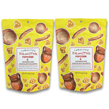 Tamalitoz by Sugarox Churro and Chocolate Caliente Palomitaz Popcorn 2 pack