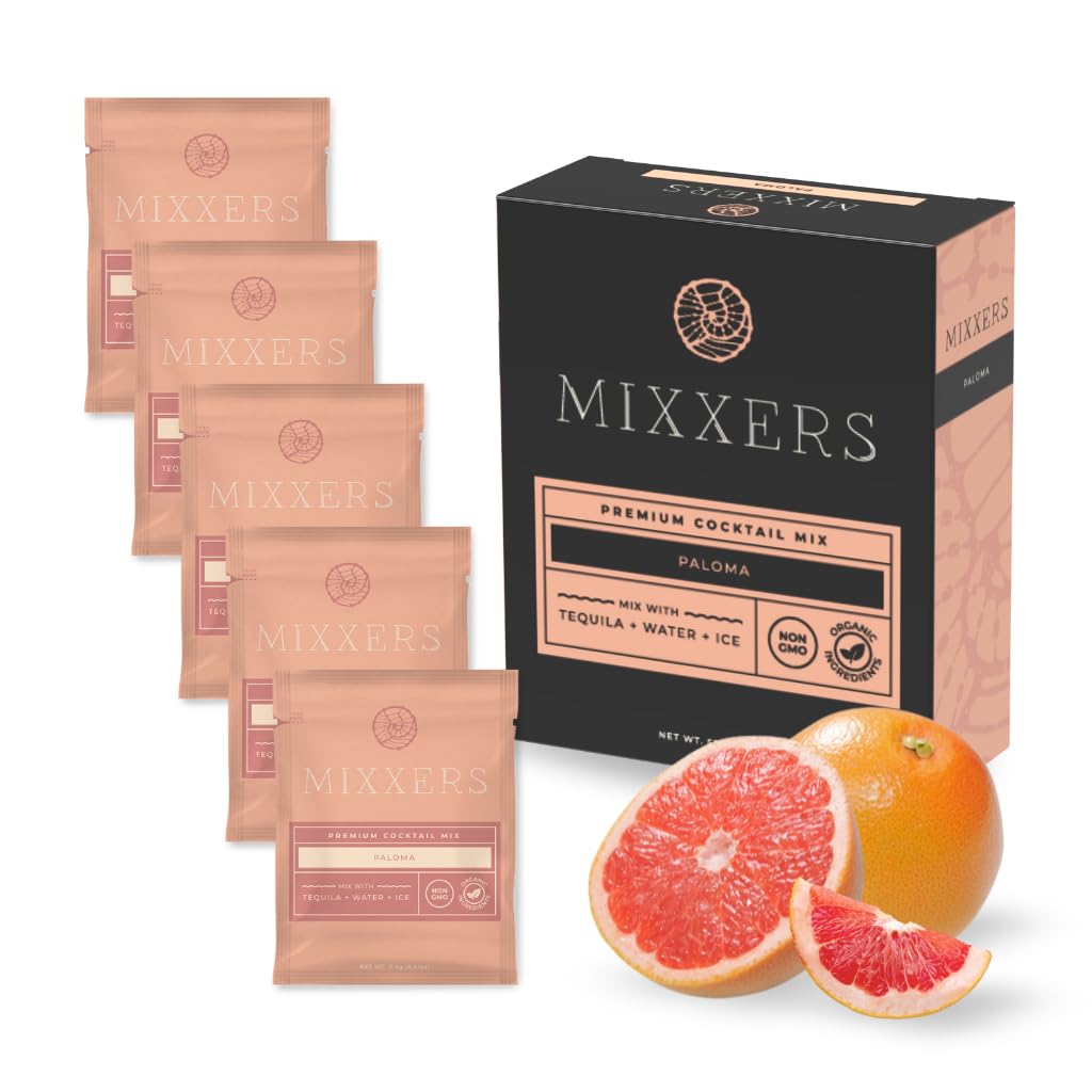 Mixxers Paloma Top-Grade Mixed Flavor Mix Packets Easy On The Go Vegan & Gluten Free Mixers 5 Count (Pack Of 1)