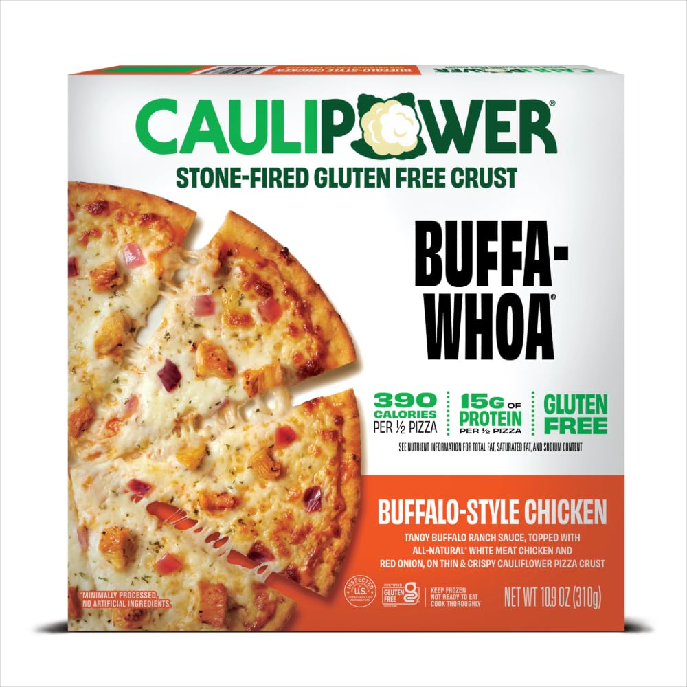CAULIPOWER Buffalo-Style Chicken Stone-fired Cauliflower Crust Pizza, 10.9 oz