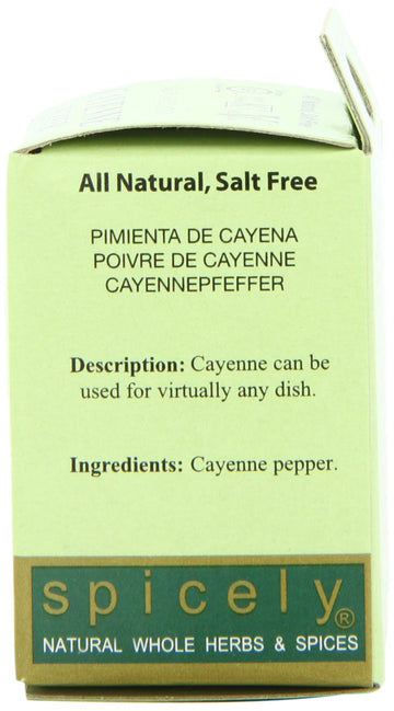 Spicely Cayenne Pepper, 0.6 Ounce (Pack of 6)