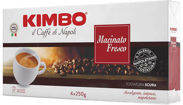 Kimbo Macinato Fresco 4 Buste Da 250G Imported From Italy