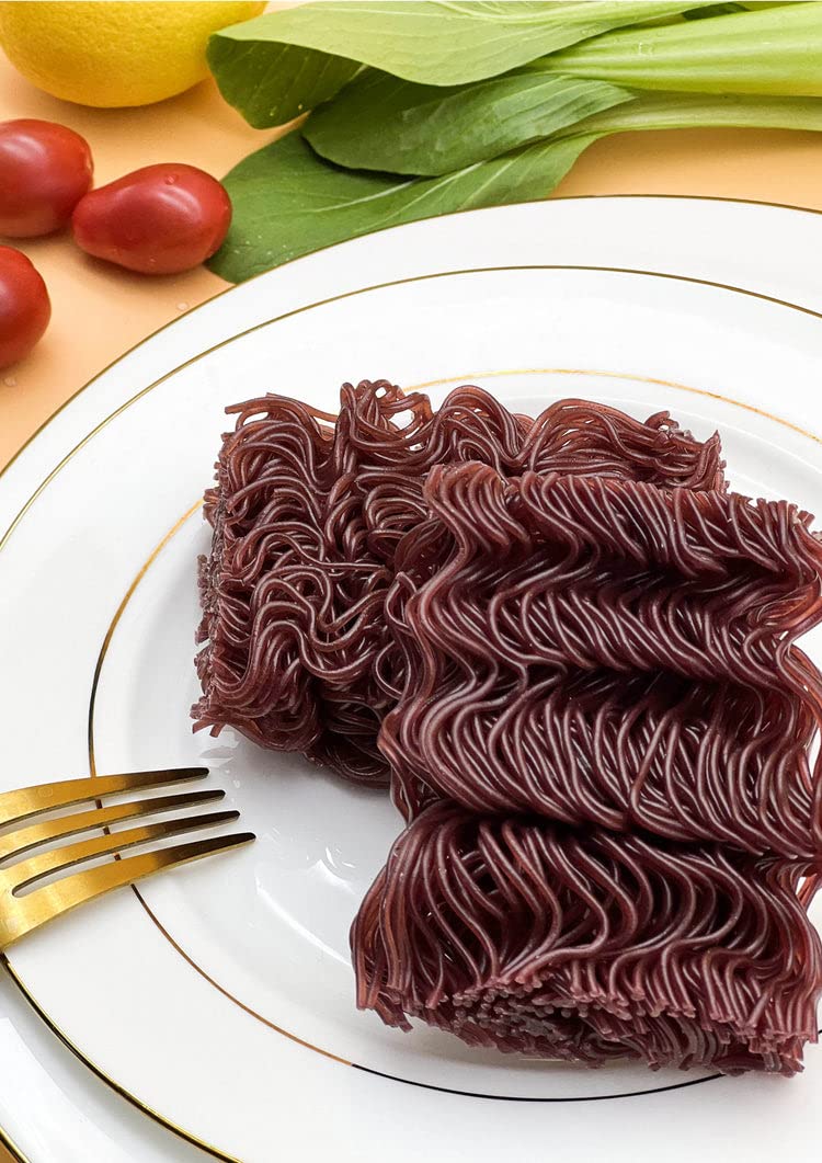 Big Green Organic Food- Organic Purple Yam & Buckwheat Ramen, Enhanced Ube, Gluten-Free, Vegan (I Pack)