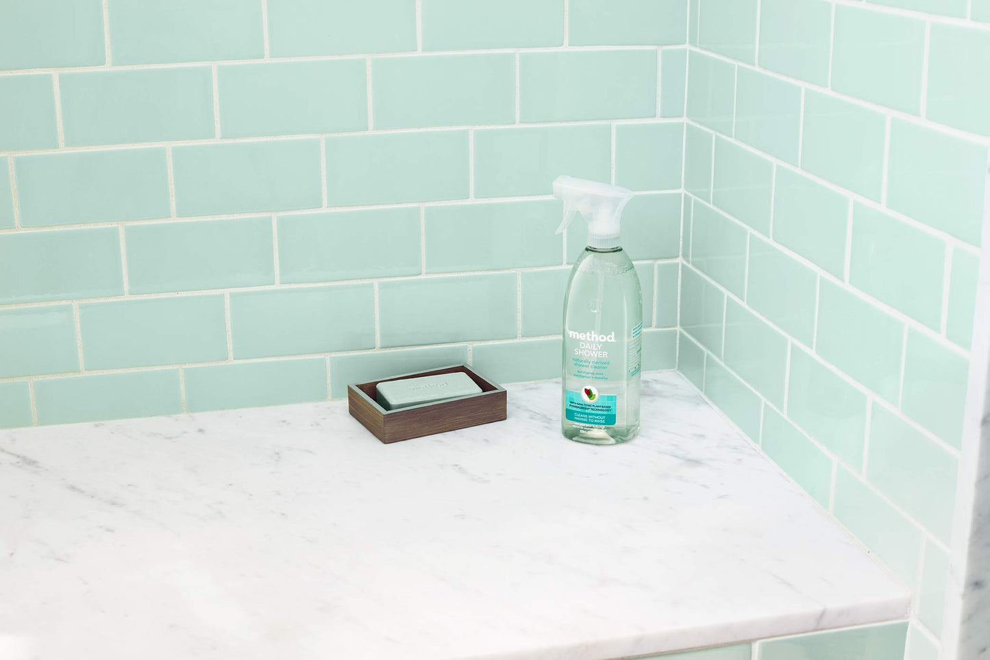 Method Daily Shower Cleaner Spray; Plant-Based & Biodegradable Formula; Spray And Walk Away - No Scrubbing Necessary; Ylang Ylang Scent; 828 Ml Spray Bottles; 8 Pack; Packaging May Vary