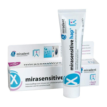 Miradent Toothpaste Mirasensitive Hap+ For Sensitive Teeth 50Ml Tube By Miradent