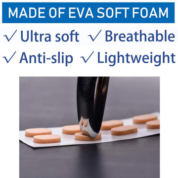 Soft Foam Nose Pads Self Adhesive Non-Slip Eyeglass Nose Pads, Thin Nosepads For Eyeglasses Sunglasses Glasses,12Pairs,1.0Mm Bla