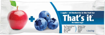That'S It Fruit Bars, Apple And Blueberry, Pack Of 24 (2 Cases)