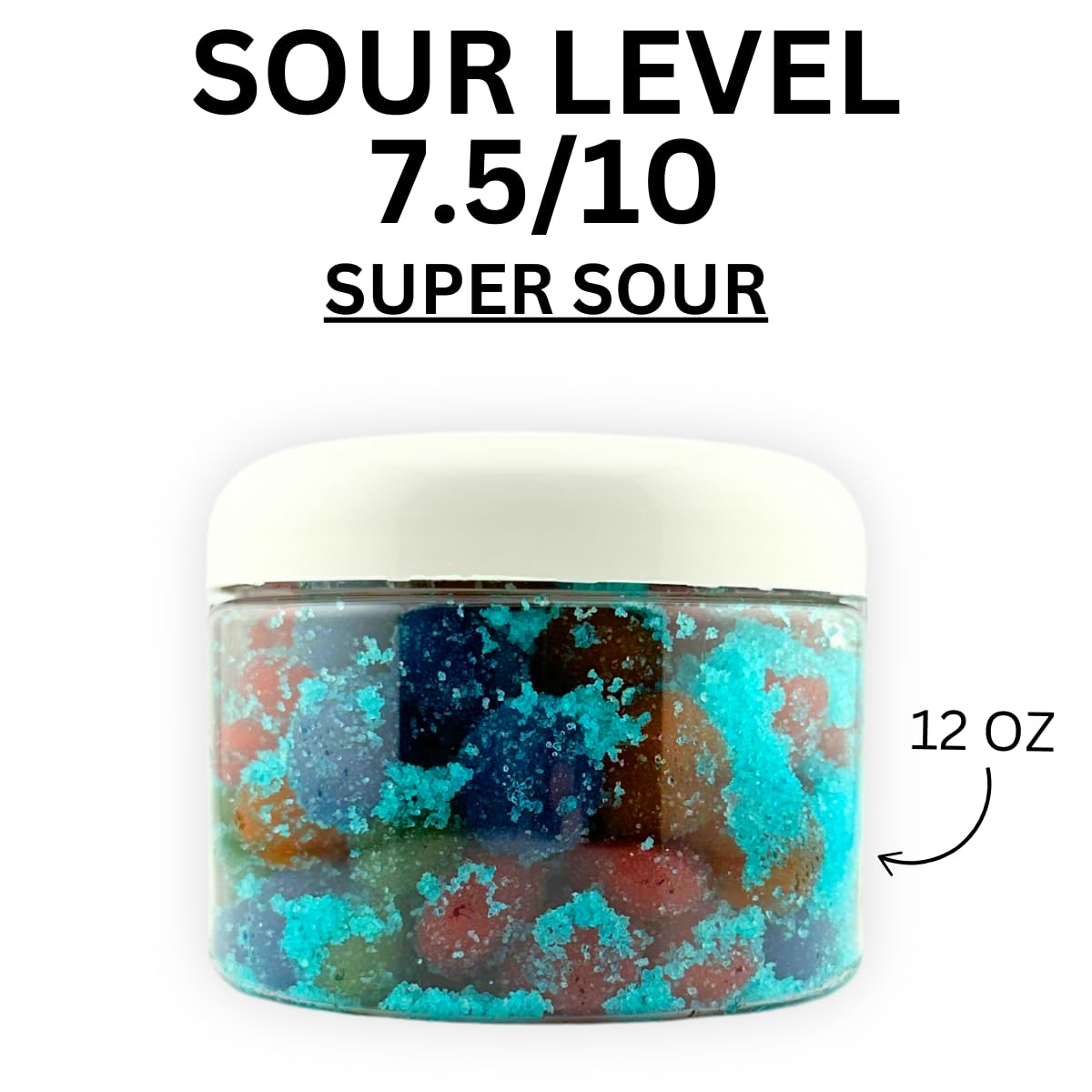 Cuza Candies Super Sour Blue Raspberry Gushers - Super Sour Candy - Viral Tiktok Candy - Best Blue Razz Gushers In Resealable Co