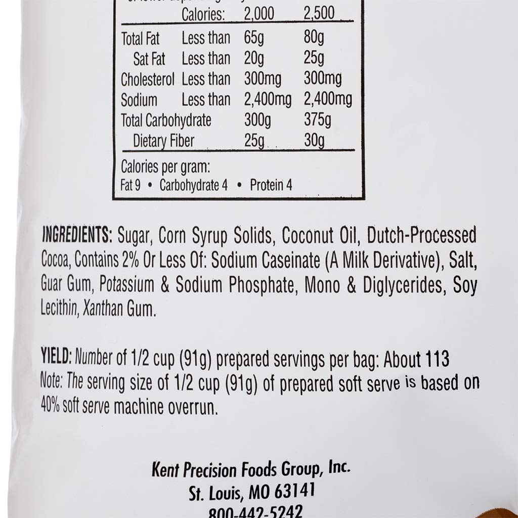 Frostline Chocolate Soft Serve Mix, 6 lb Bag - Creamy, Delicious Ice Cream Base for Smoothies & Desserts