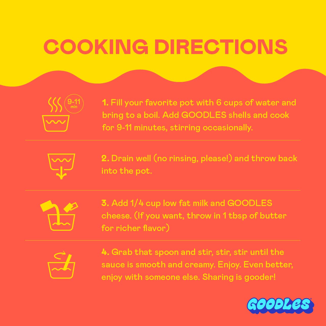 Goodles Shella Good Aged White Cheddar And Shells Pasta - Nutrient Packed With Real Cheese, Fiber, Protein, Prebiotics, Plants,