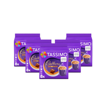 Tassimo Cadbury Orange Hot Chocolate Pods X8 (Pack Of 5, Total 40 Drinks)