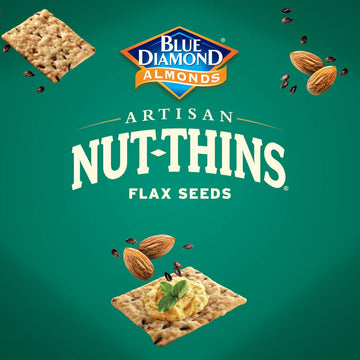 Blue Diamond Artisan Nut-Thins Flax Seeds Gluten Free -- 4.25 oz (2 Boxes)