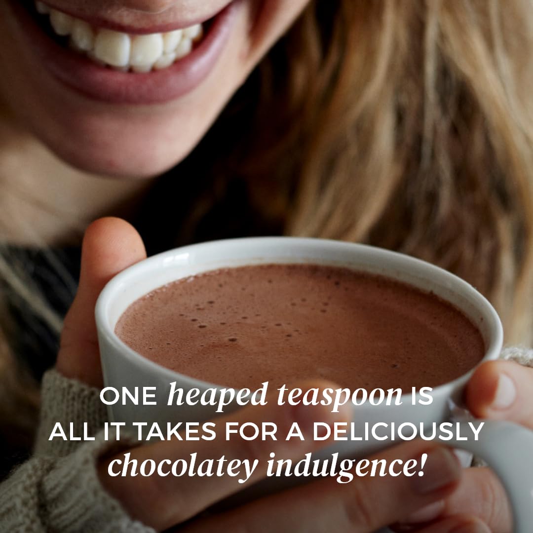 NOMU Skinny 60% Cocoa Hot Chocolate, 33 Servings, No Sugar Added, 20 Calories, Rich Chocolate Flavor, Keto-Friendly, High Protei