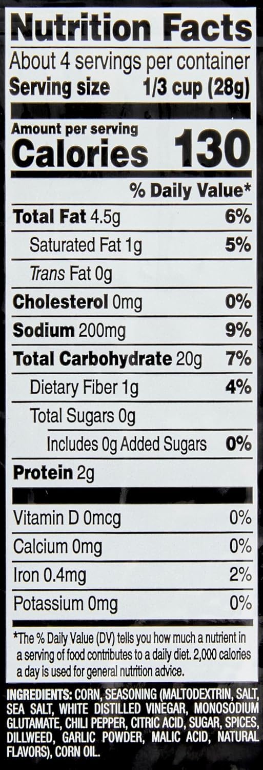 Corn Nuts Kickin Dill Pickle, Corn Kernels, Dill Pickle Flavored, 4Oz