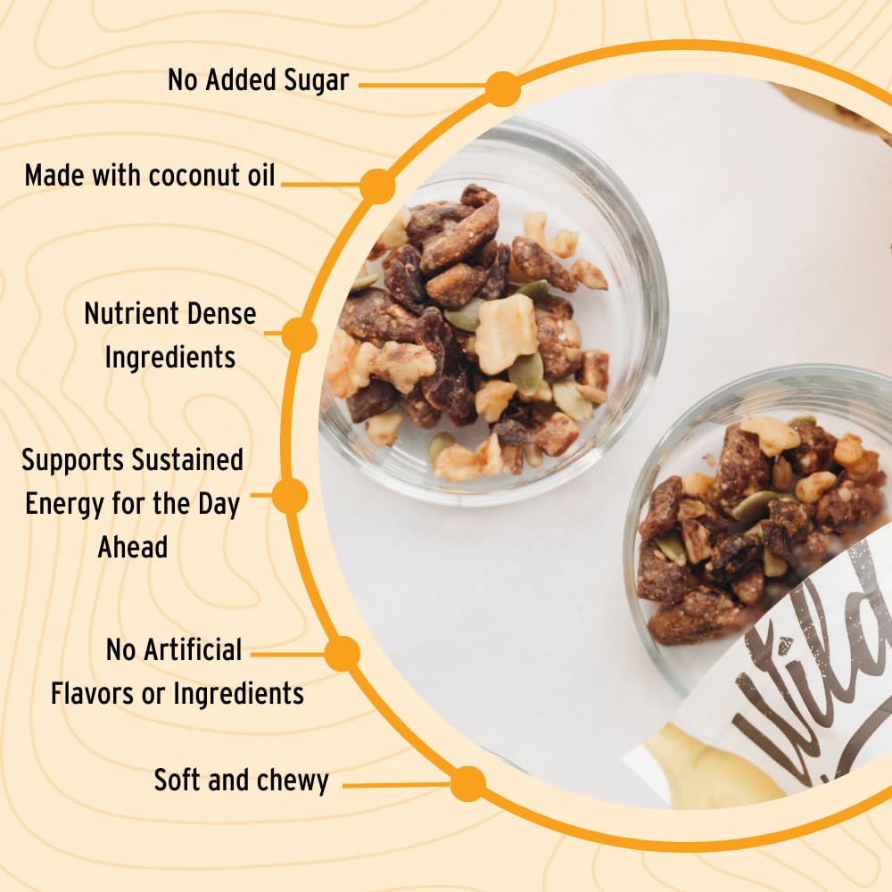 Wildway Keto Granola | Banana Nut | Grain-Free, Certified Gluten-Free Cereal | Vegan, Low Carb | No Sugar Added | Paleo-Friendly