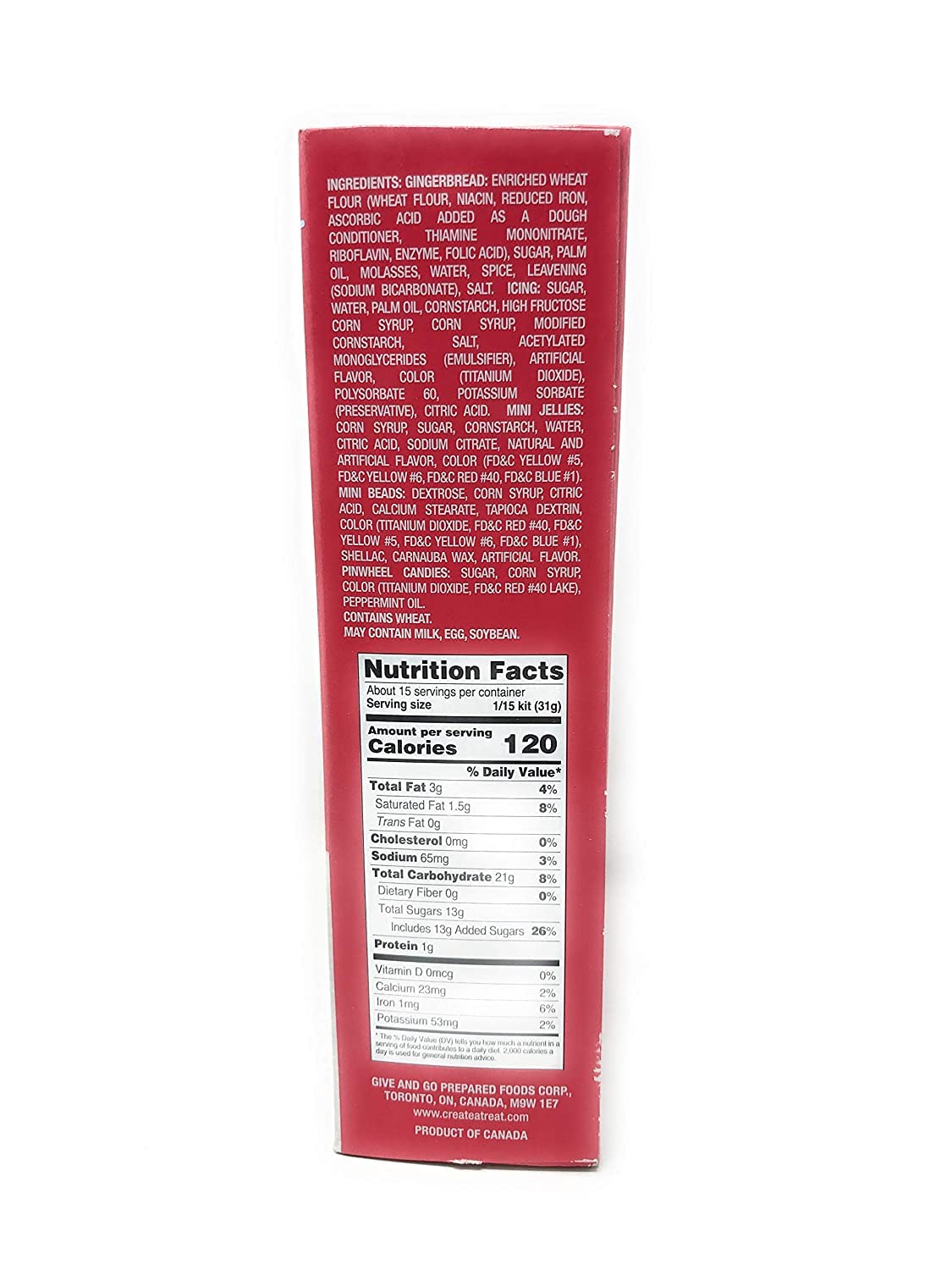 Create-A-Treat E-Z Build Medium Gingerbread House Kit