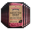 Nebraska Star Beef Angus Ground Beef, 80/20 Lean, 30lb Pack (30 x 1lb) - Premium Frozen Hamburger Meat