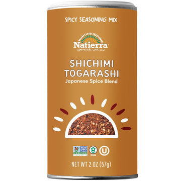 Natierra Spicy Seasoning Mix, Shichimi Togarashi Japanese Spice Blend, 2 Ounce (Packaging May Vary)