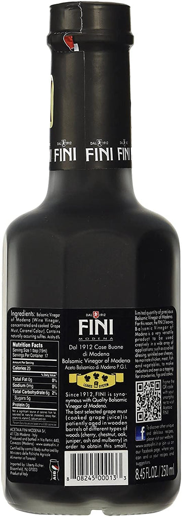 Fini Balsamic Vinegar 8.45 Oz Each (2 Items Per Order)