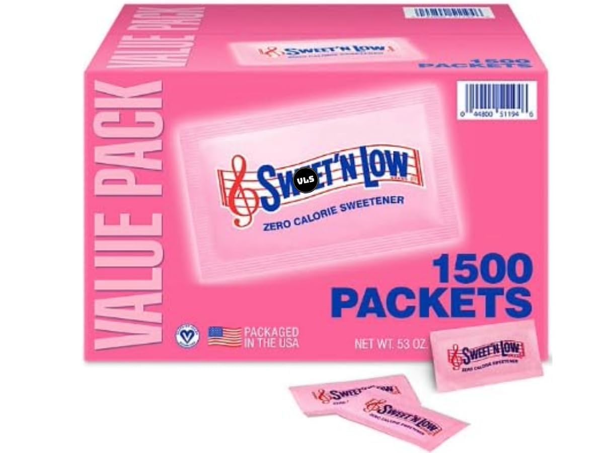 Swweet Low Zeero-Calorie Sweetener 1500 Packets Sugar Substitute For Coffee Bulk Pack N Sweet Low Sugar Alternative Tpartyl Size Packets