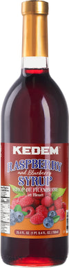 Kedem Real Raspberry and Blueberry Syrup 25.4oz | Made with Real Berries | Nostalgic Taste, Perfect for Drinks, Desserts and Mor