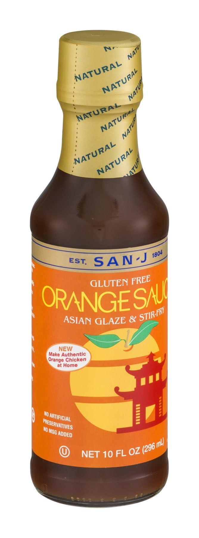 San - J Cooking Sauce - Orange - Case Of 6 - 10 Fl Oz.