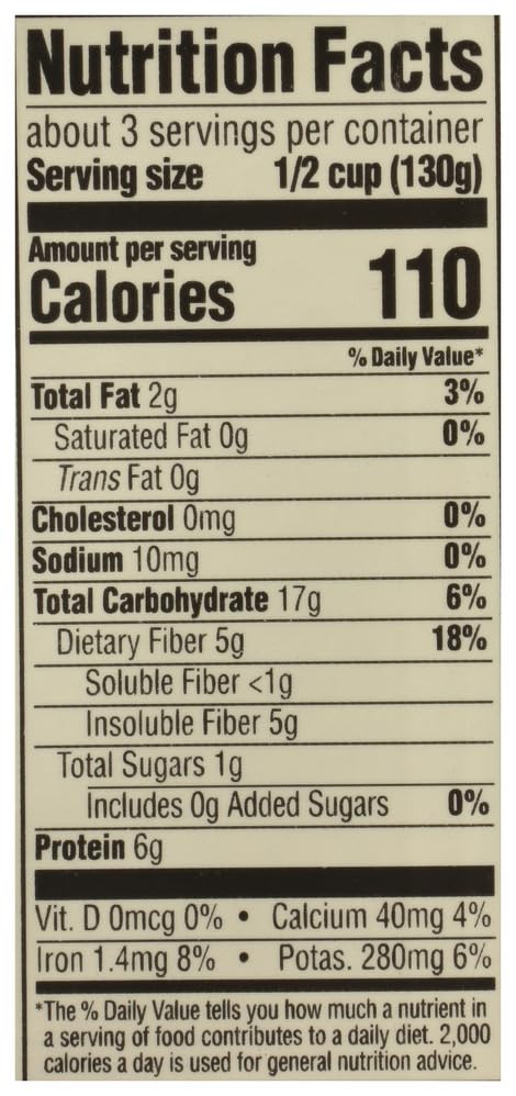 365 by Whole Foods Market Organic Unsalted Garbanzo Beans, 13.4 oz - Healthy Plant-Based Protein, Non-GMO, Pack of 1