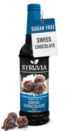 Syruvia Sugar-Free Swiss Chocolate Coffee Syrup - 25.4 fl oz. Premium Coffee Flavoring Syrup. 0 Calories, Kosher, and Gluten-Fre