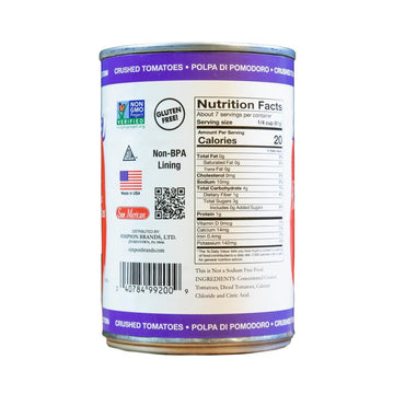 San Merican Tomato No Salt Added Crushed Tomatoes, 14.5 Oz
