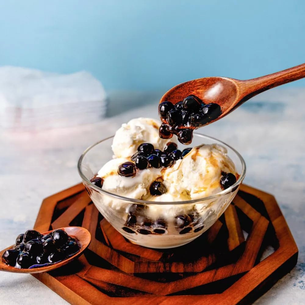 Yulu Foods Boba Now Authentic Instant Tapioca Pearls For Milk Tea, Smoothies And Desserts, Brown Sugar Flavor (Ready In Just 20