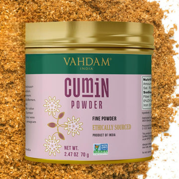 Vahdam, Cumin Powder (2.47Oz/70G) 100% Raw Whole Cumin Ground (Cuminum Cyminum L.) Adds Flavor And Taste | Direct From Source