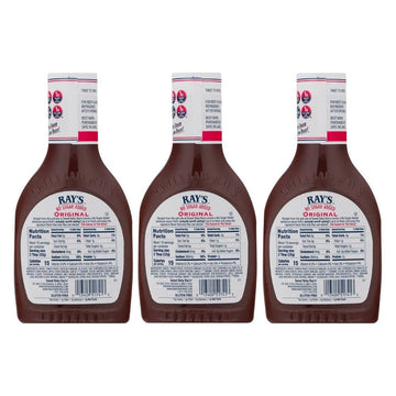 Sweet Baby Rays No Sugar Added Original Barbecue Sauce (18.5 Ounce, Pack of 3)