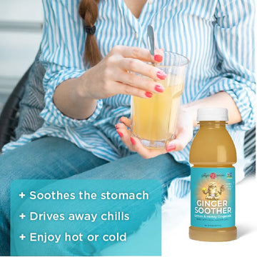 The Ginger People Gingerade - Lemon & Honey, Digestive Support, 12 Fl Oz Bottle, Pack of 24, Amber