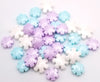 Ncs Blue, Purple And White Snowflakes Edible Candy Toppers, 8 Ounces - Great For Cupcakes, Cookies, Cakes, Cake Pops, And Party